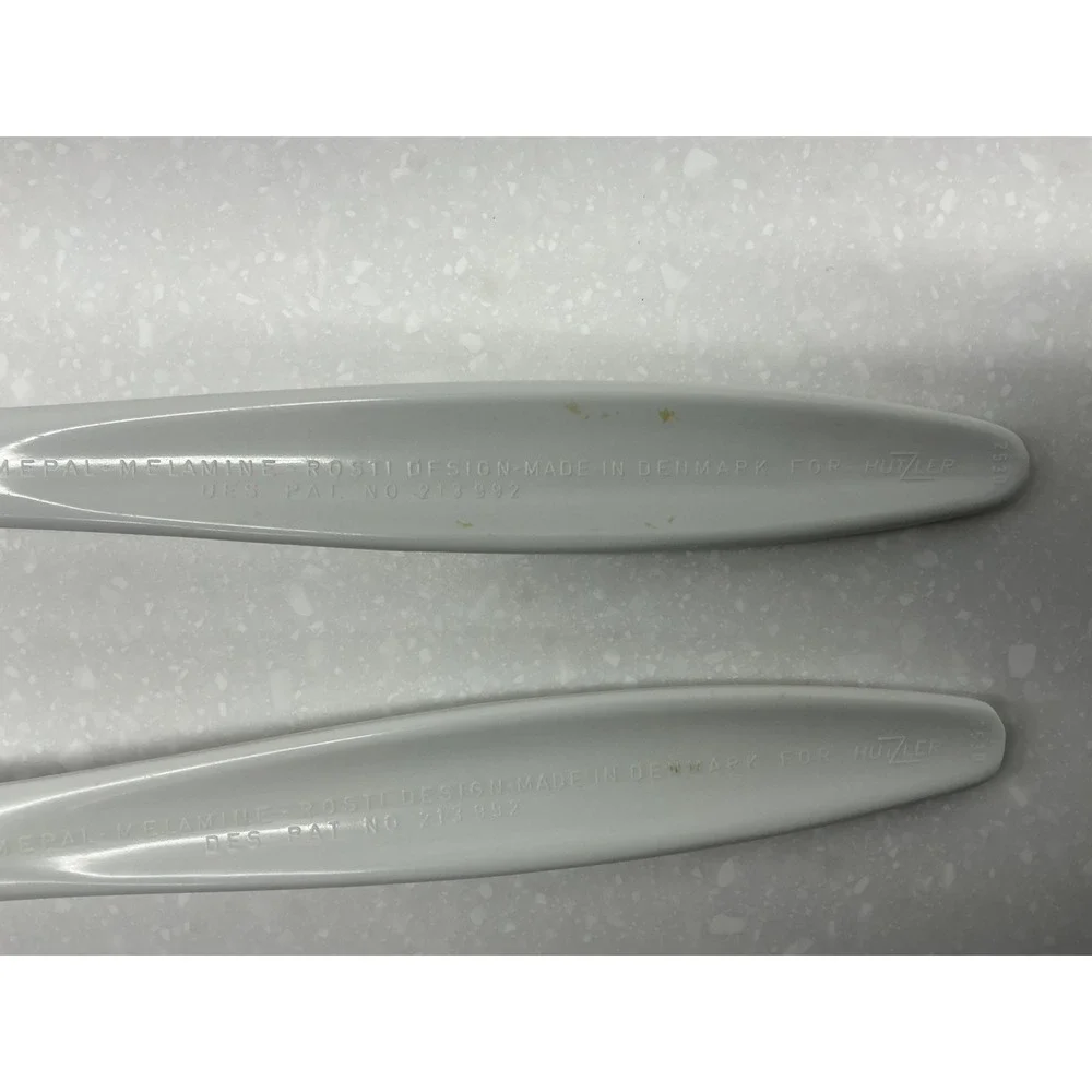Lot of 2 Vintage Hutzler Kitchen Serving Forks White